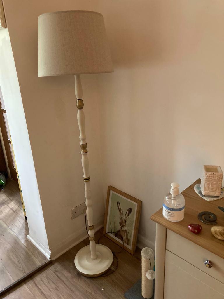 shabby chic standard lamp